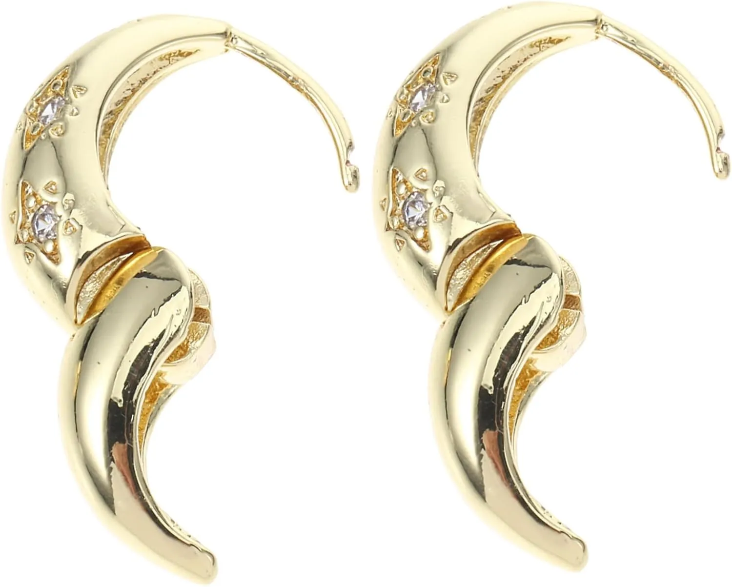 1 Pair Minimalist Rhinestone Loop Earrings for Women Lightweight Durable Ear Jewelry for Summer Weddings Parties Everyday Wear Match with Casual Formal Outfits