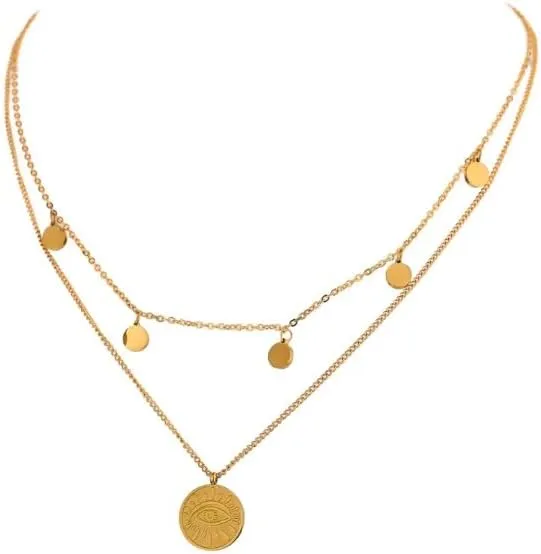 14K Gold Plated Layering Necklaces For Women Gold Necklace Set, Cuban Link, Snake Chain, Paperclip Layered Chains, Trendy Layering Necklace