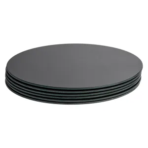 30cm Round Glass Placemats - Pack of Six - By Harbour Housewares