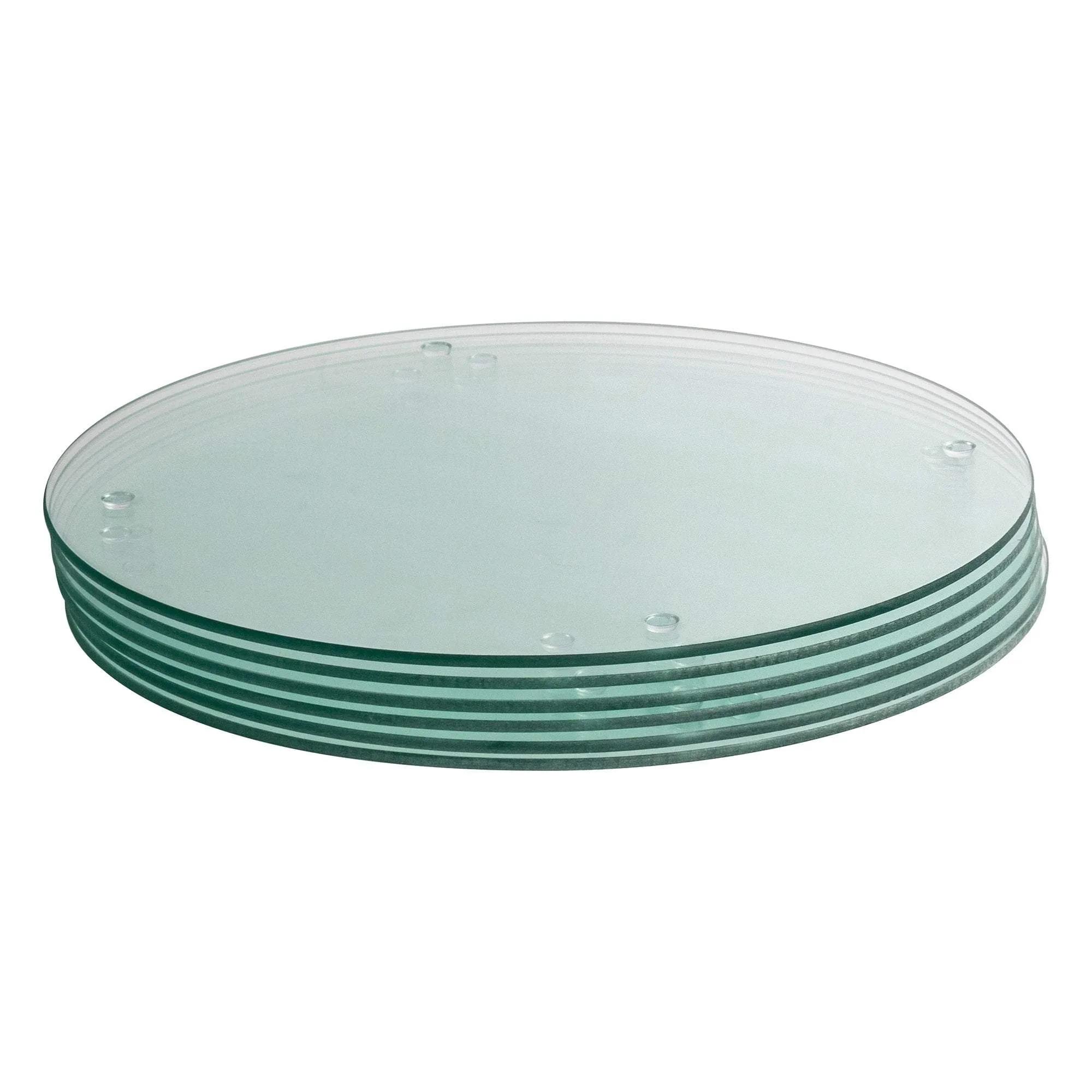 30cm Round Glass Placemats - Pack of Six - By Harbour Housewares