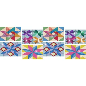4PCS Geometric Diamond Place Mats Diamond Painting Placemats Glitter Sparkle Set