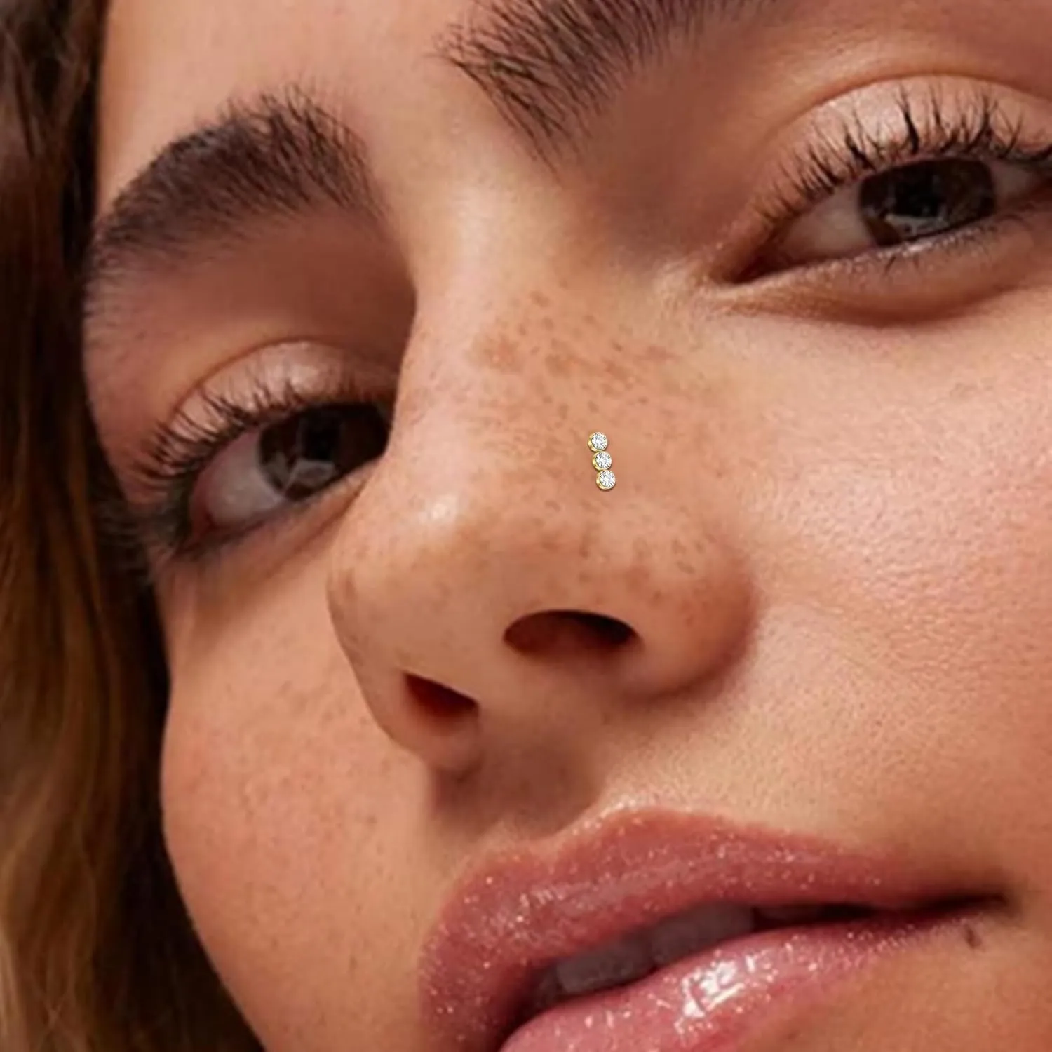 AceFun 8pcs Gold Silver L-Shaped Corkscrew Nose Rings Studs Set for Women 20G Surgical Steel Dangle Nose Ring Star Nostril Nose Piercing Jewelry Hypoallergenic CZ Heart Butterfly Bow Flower Bee Nose Studs