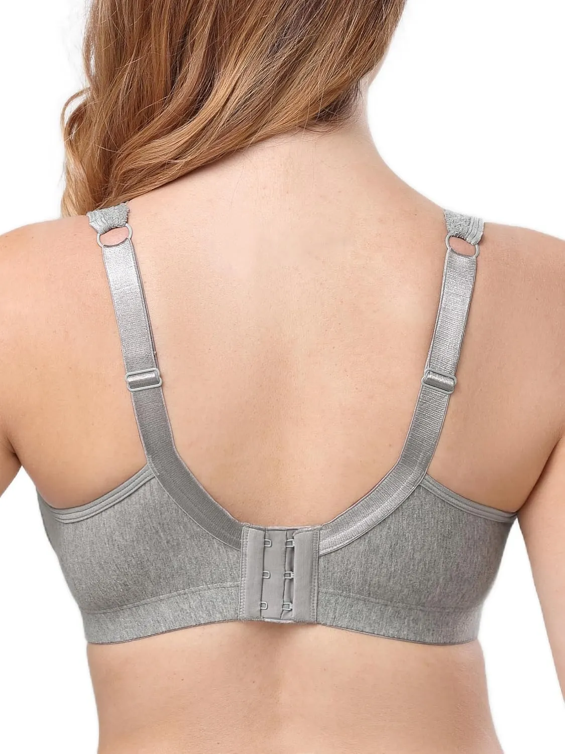 AILIVIN Women's Soft Cotton Lace Wirefree Plus Size Bras Full Coverage Non Padded Bra(34B-44G)