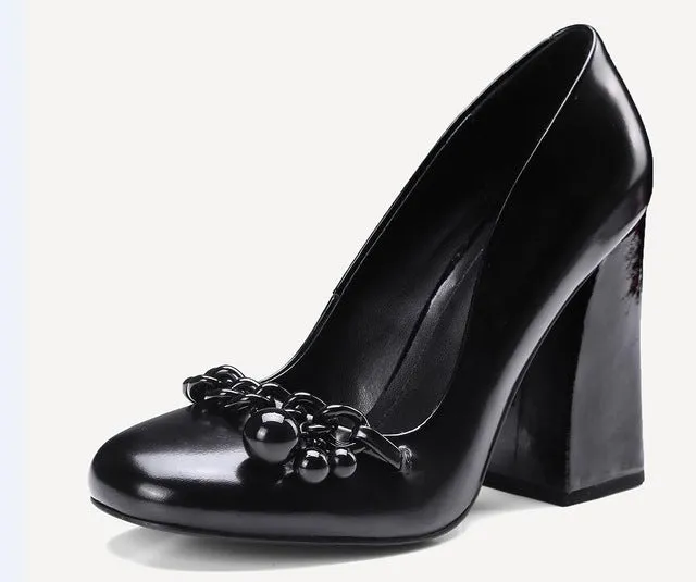 autumn genuine leather slip on fashion shoes