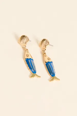Blue Fish Earrings SALE