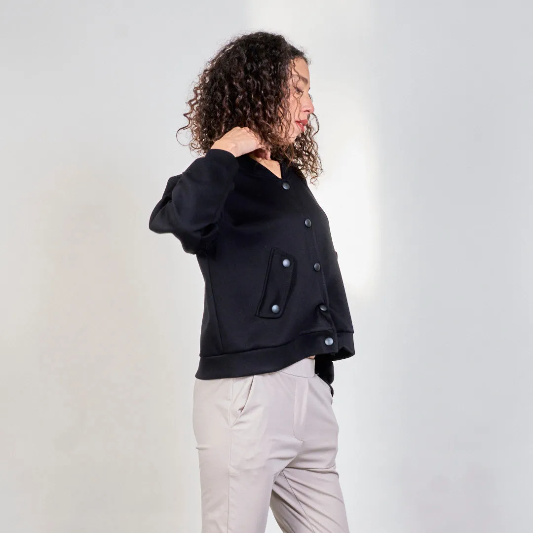 Button-up bomber jacket wholesale