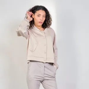 Button-up bomber jacket wholesale