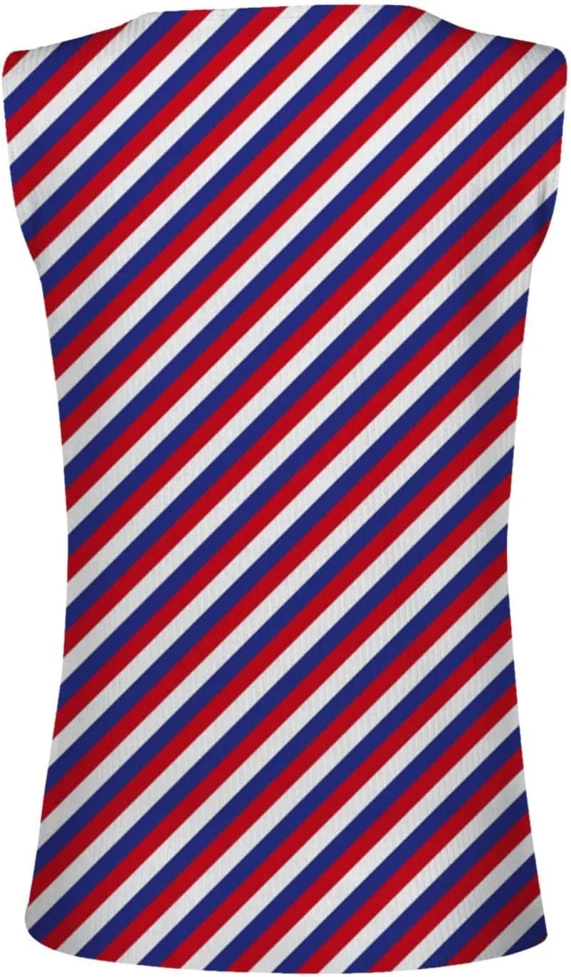 Camisole Women's V Neck Tank Tops Summer Sleeveless Ribbed Button Casual Henley Shirts Fashion Printing T Shirts