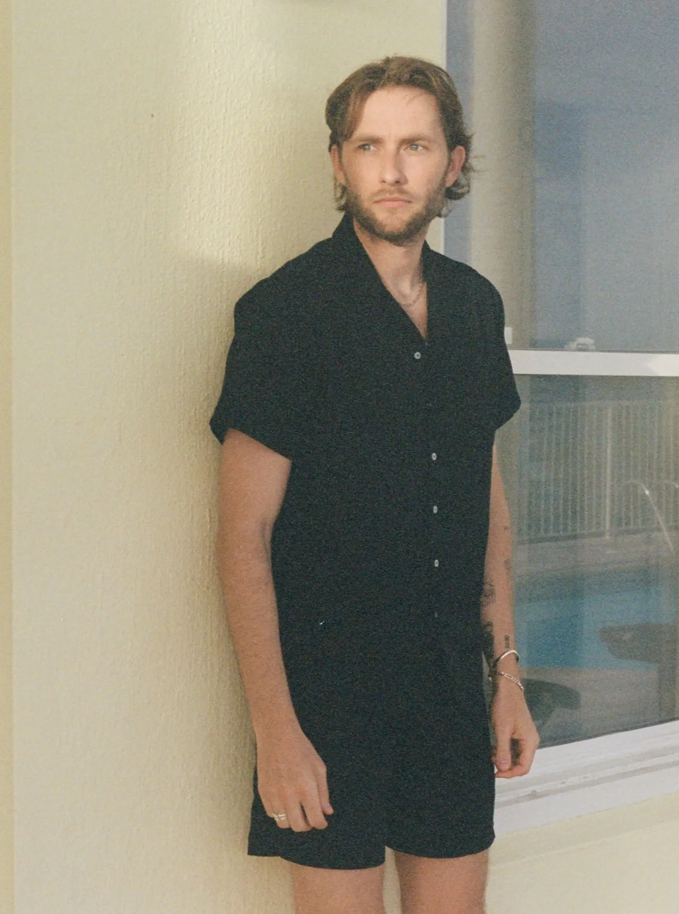 Camp Collar Shirt - Navy