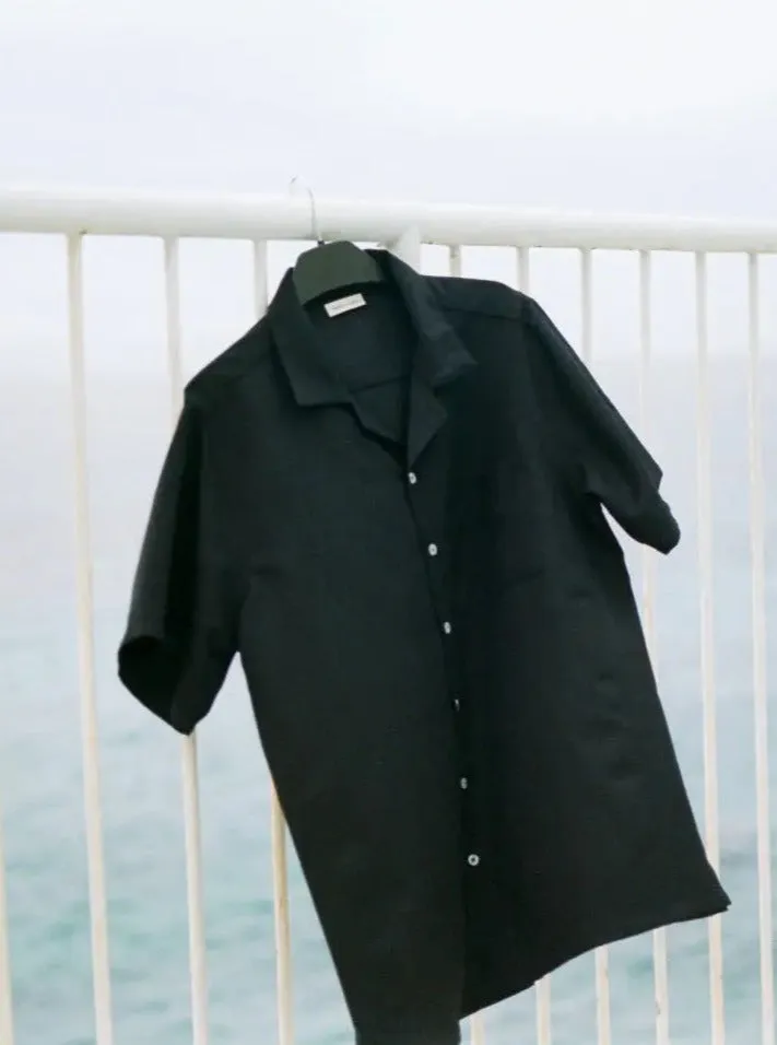 Camp Collar Shirt - Navy