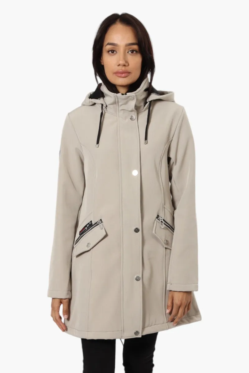 Canada Weather Gear Hooded Lightweight Jacket - Taupe