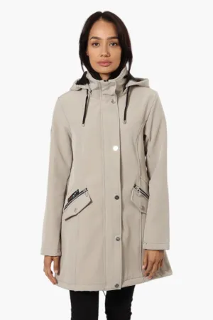 Canada Weather Gear Hooded Lightweight Jacket - Taupe