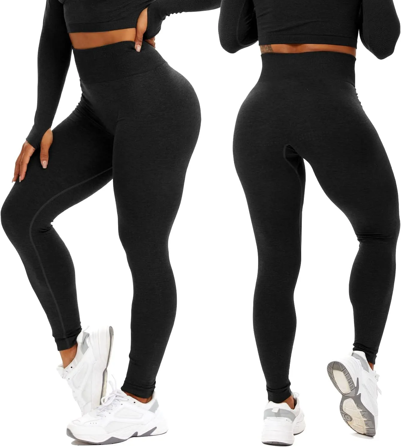 CFR Women's High Waist Workout Seamless Scrunch Booty Leggings Butt Lift Gym Fitness Girl Sport Active Yoga Pants