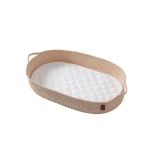 Clevamama Quilted Waterproof Changing Basket with Mat for Babies