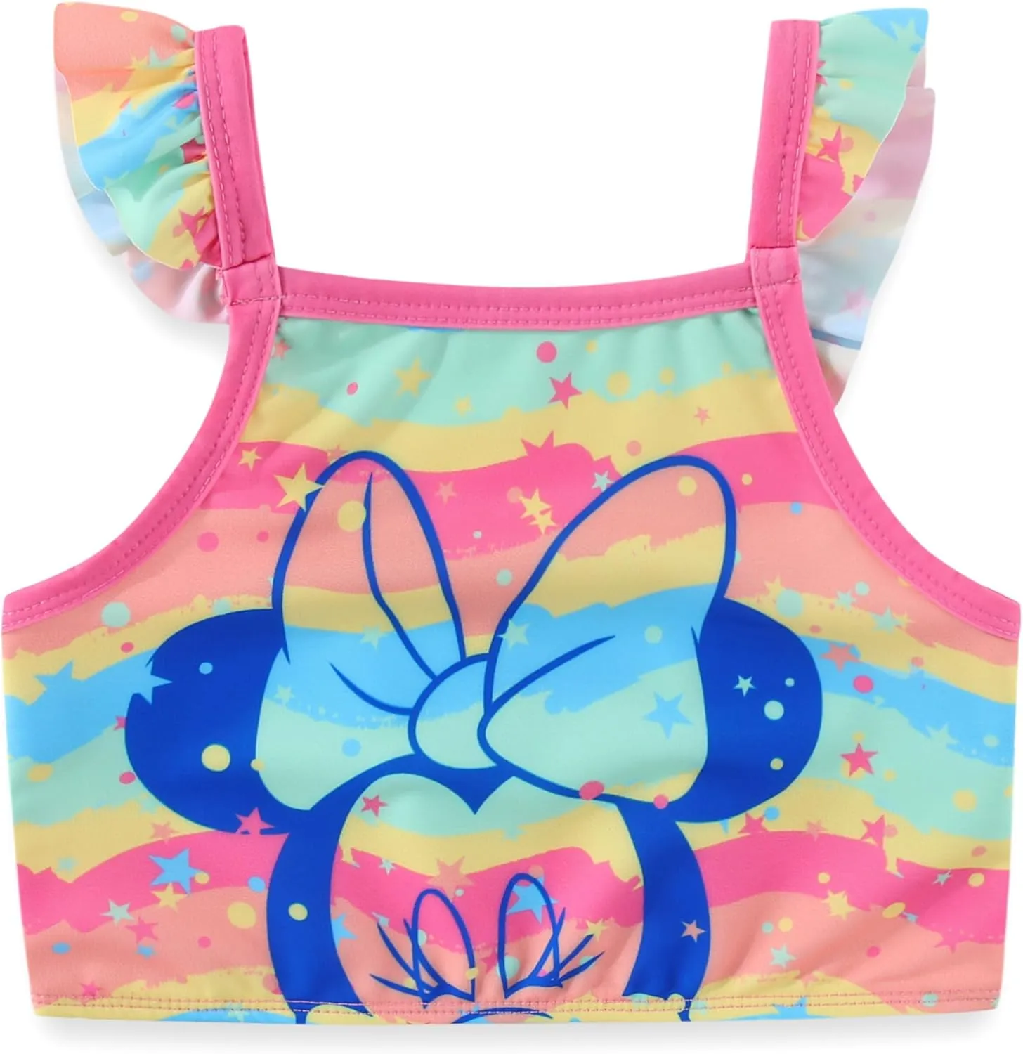 Disney Minnie Mouse Girls UPF 50  Bathing Suit Tankini Top and Bikini Bottom Swimsuit Set for Toddler and Big Kids