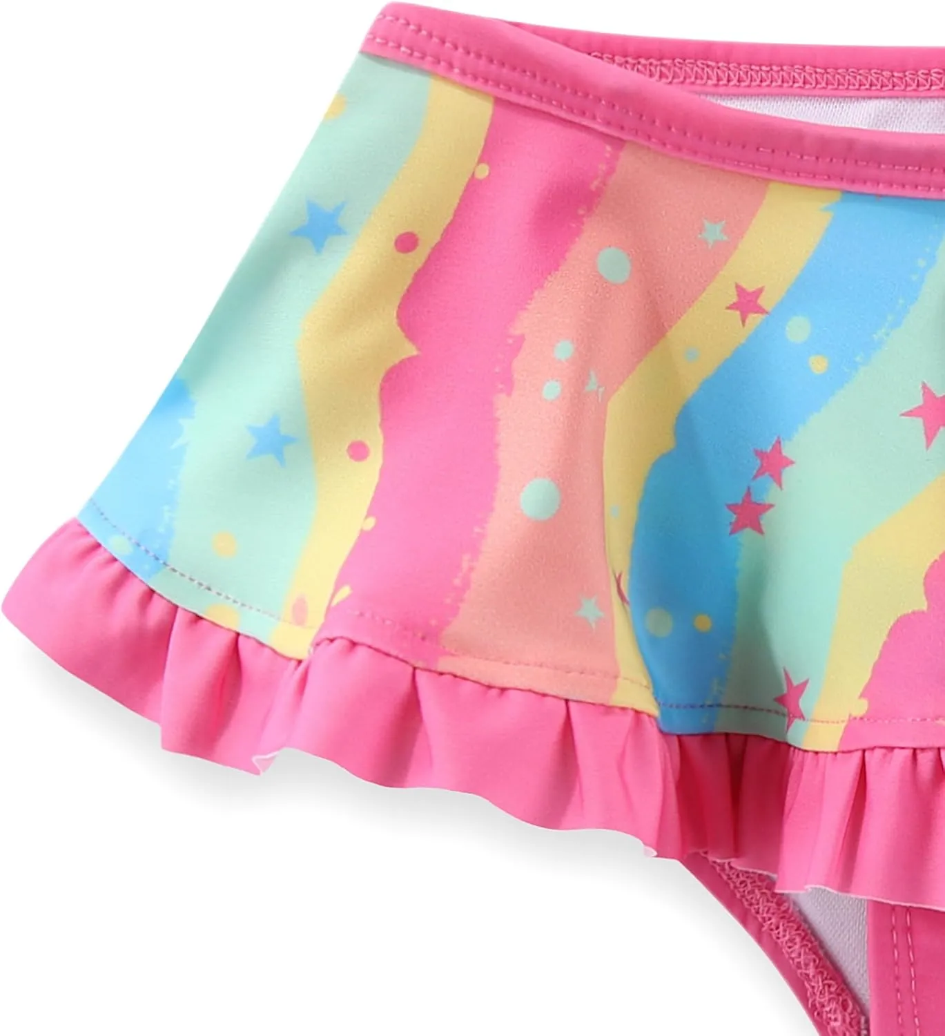 Disney Minnie Mouse Girls UPF 50  Bathing Suit Tankini Top and Bikini Bottom Swimsuit Set for Toddler and Big Kids