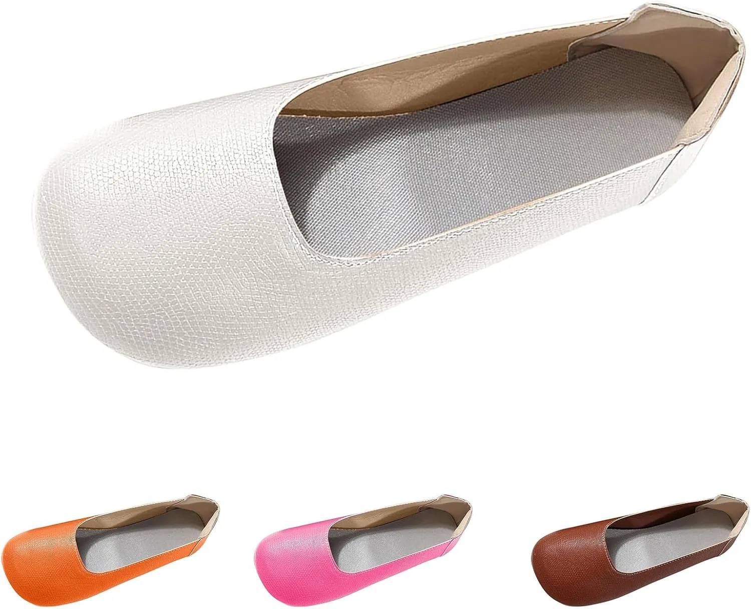 Flat Shoes for Women Casual Loafers Ballet Flats Comfortable Lightweight Shoes Round Toe Work Shoe Non Slip Sandals Dressy Casual