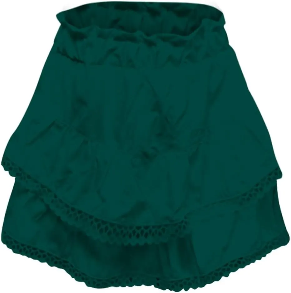 Flowy Summer Skirts for Women High Waisted Boho Tiered Mini Ruffle Skirt Cute Golf Tennis Skorts Y2K Crochet Shorts
