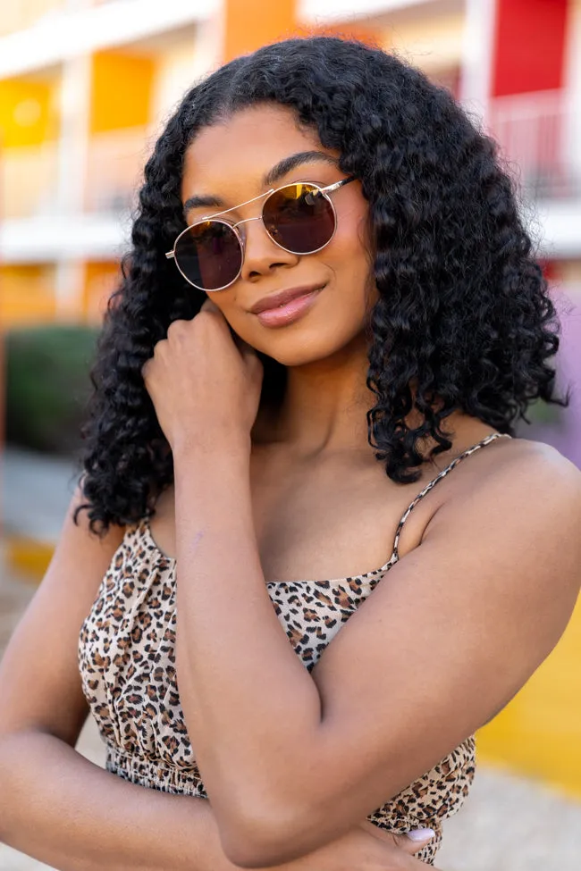 Gold Aviator Sunglasses FINAL SALE