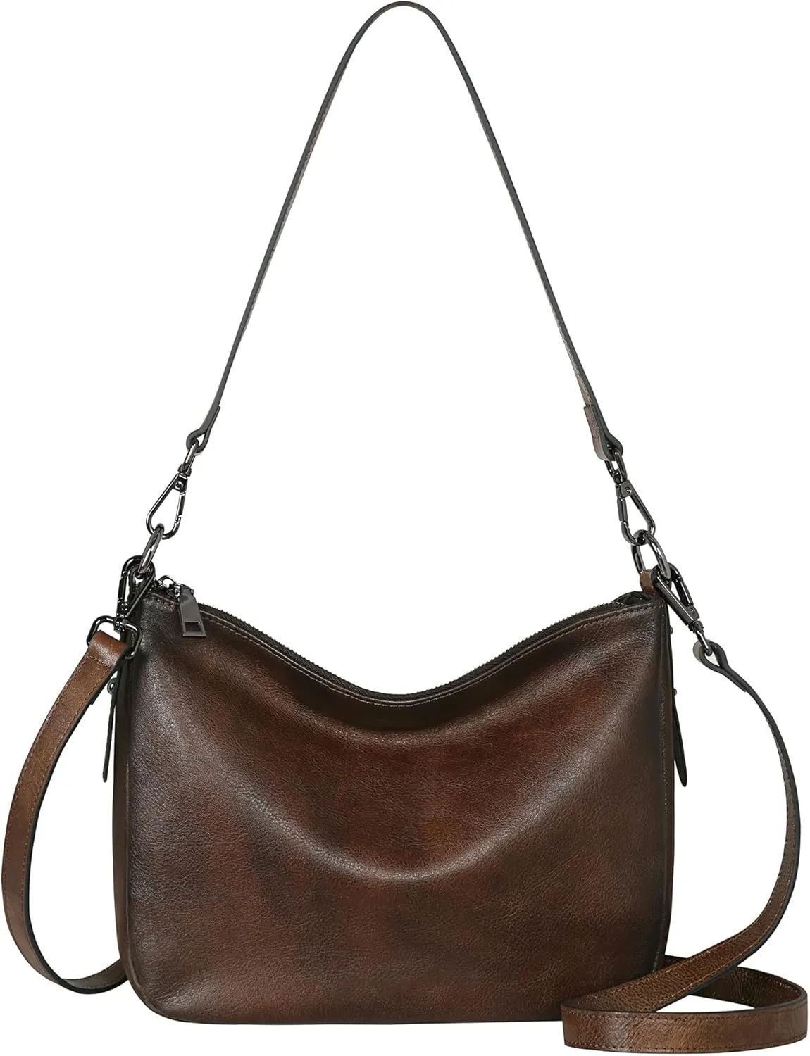 HESHE Genuine Leather Shoulder Bag Women's Purses and Handbags Crossbody Bags Satchel Purse