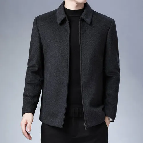 High Quality New Brand Casual Fashion Lapel Autumn Winter Mens Coat
