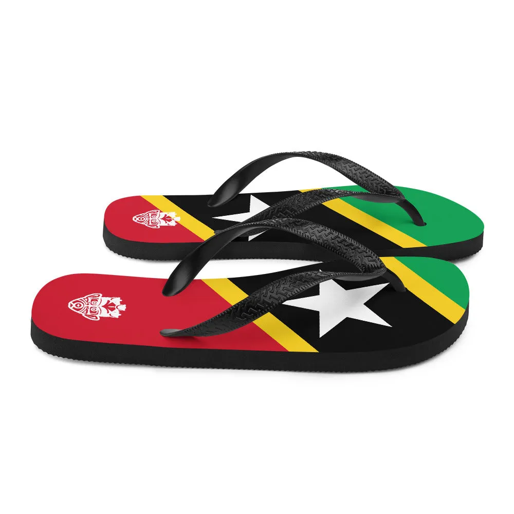 Island Flag - St. Kitts and Nevis Flip Flops