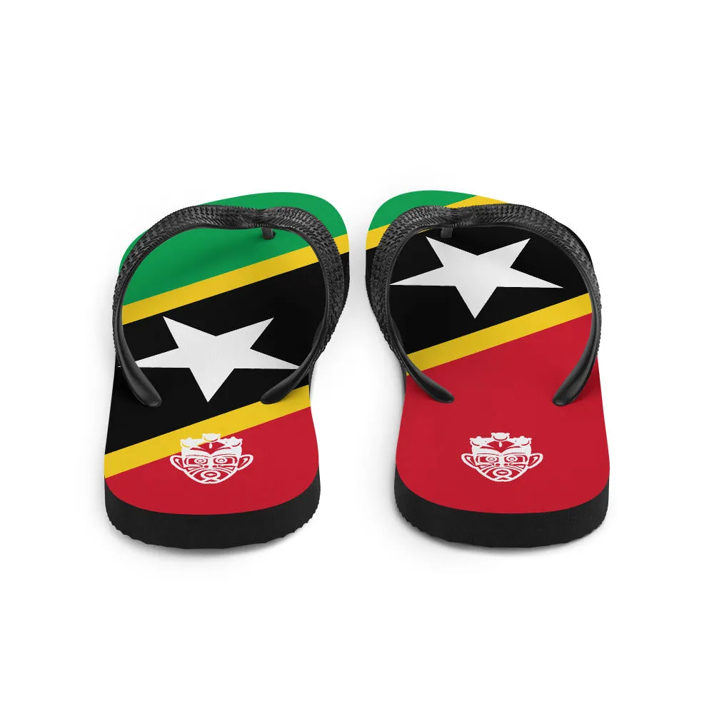 Island Flag - St. Kitts and Nevis Flip Flops