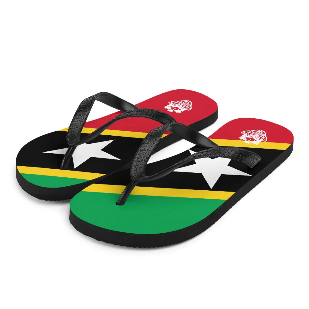 Island Flag - St. Kitts and Nevis Flip Flops