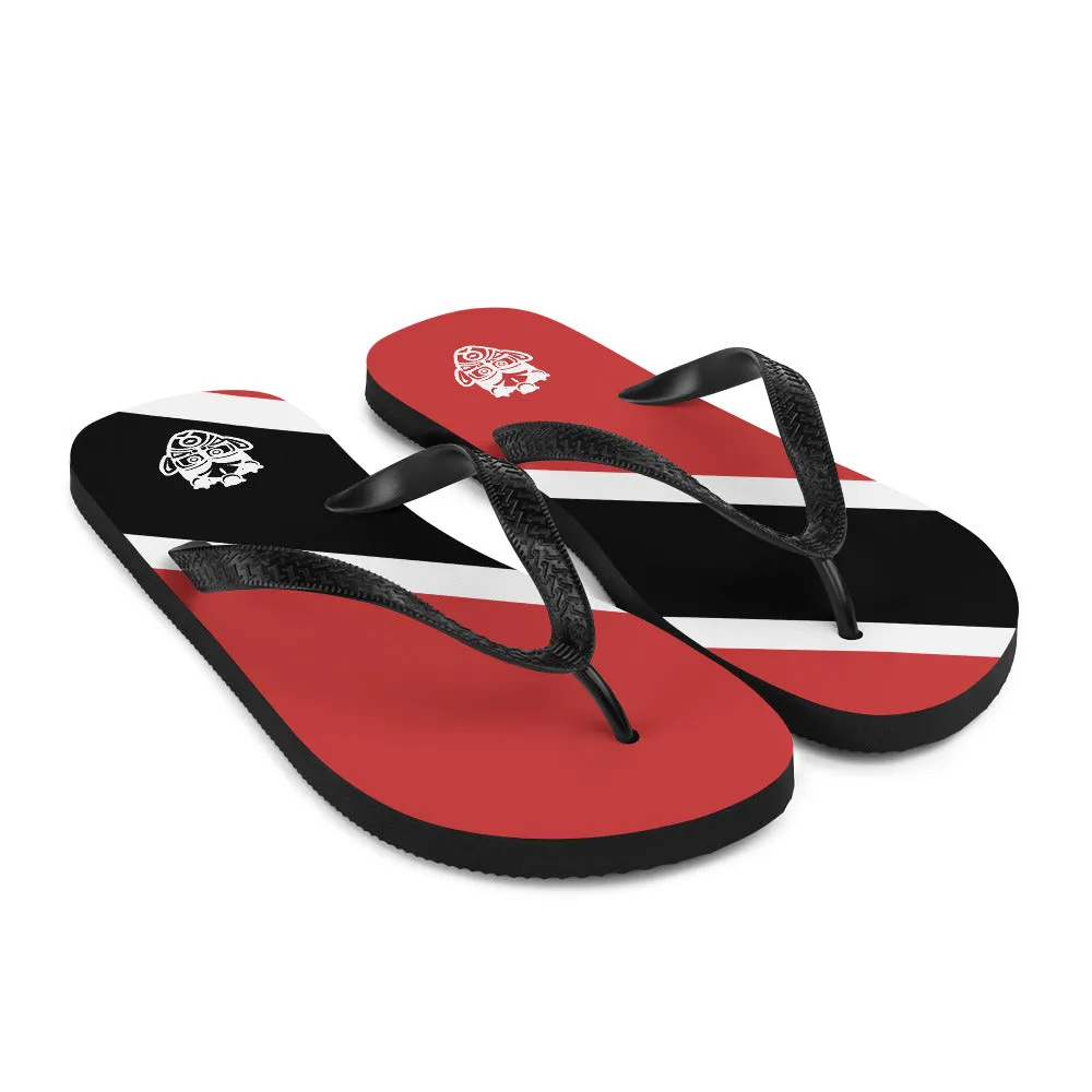 Island Flag - Trinidad and Tobago Flip Flops