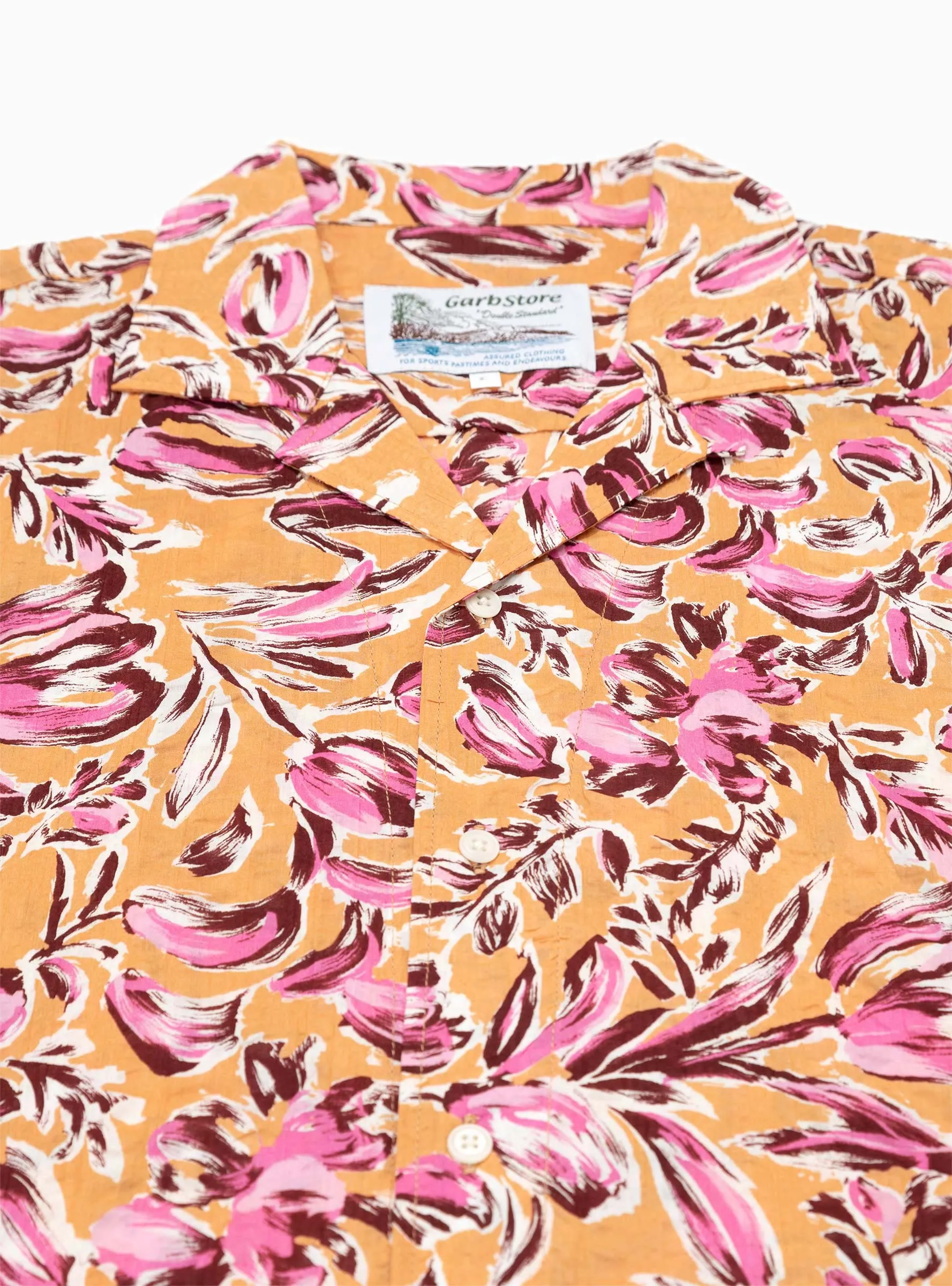 Kabana Shirt Orange Floral
