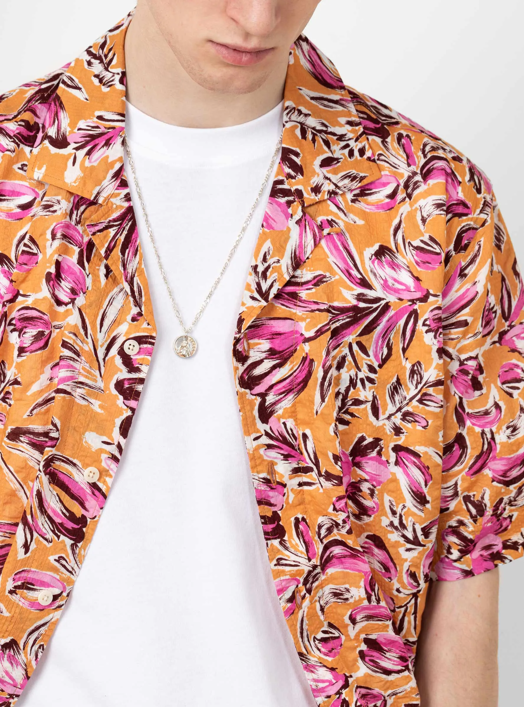 Kabana Shirt Orange Floral