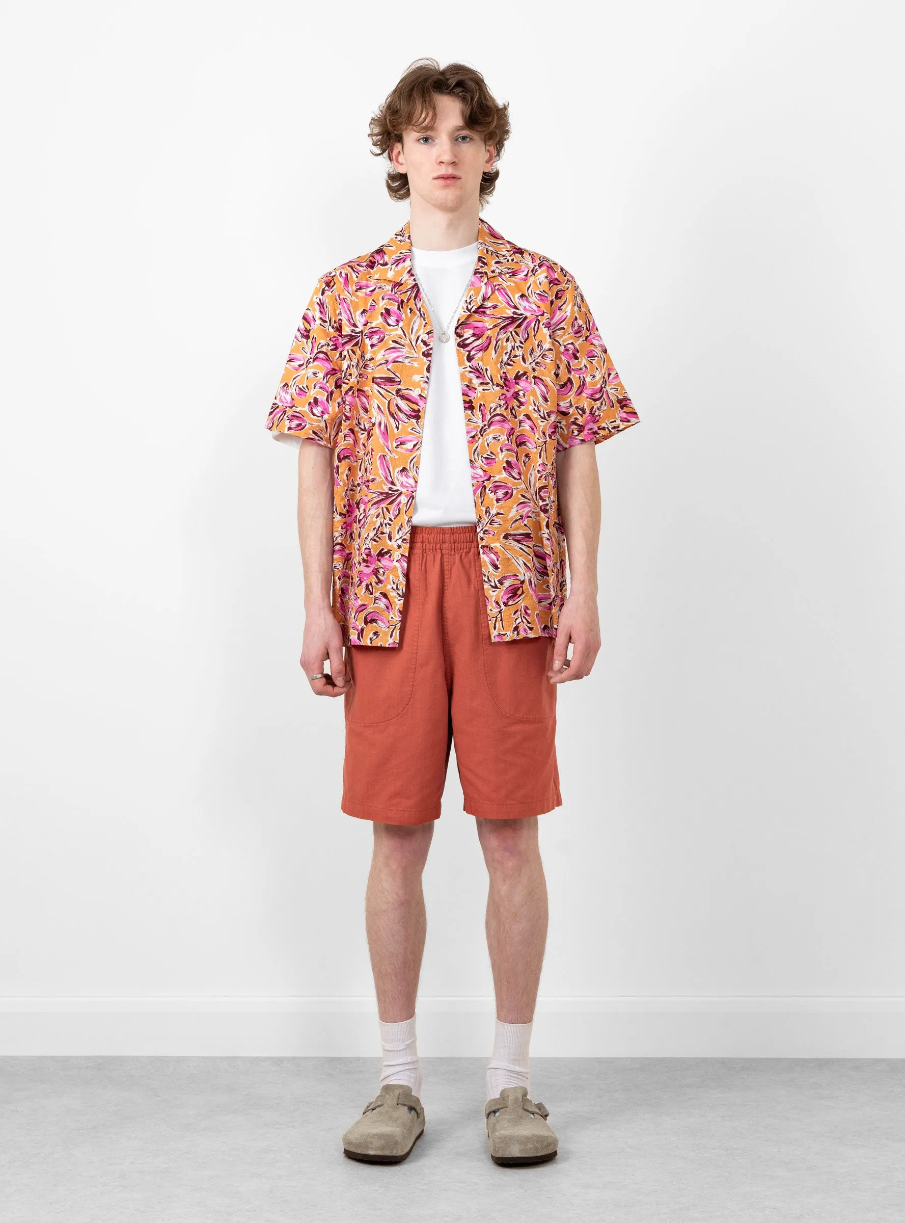 Kabana Shirt Orange Floral