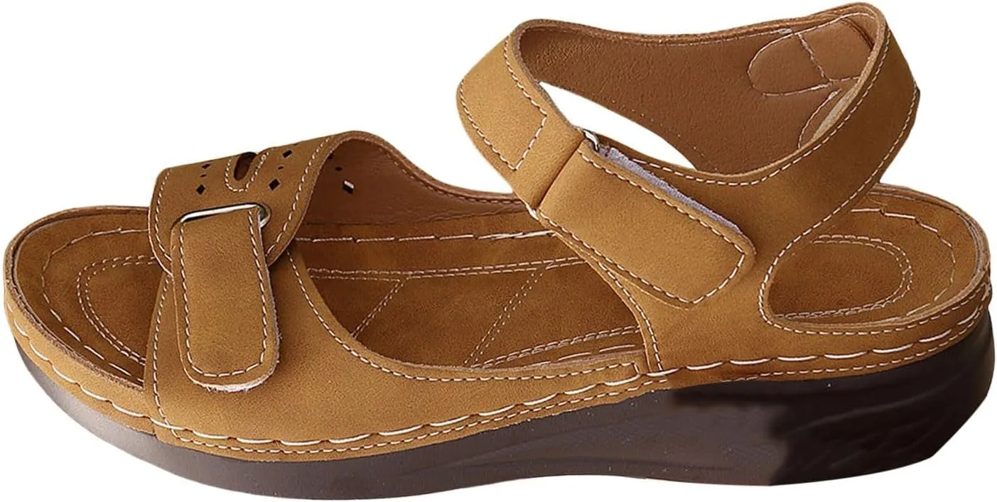 Ladies Flat Sandals Linen Vintage Cover Heel Espadrille Closed Toe Covered Beach Flat Toe Ankle Wrap Classic Lace Up Dressy Summer Spring Retro Work Office 2025 Solid Falt Trendy Heel