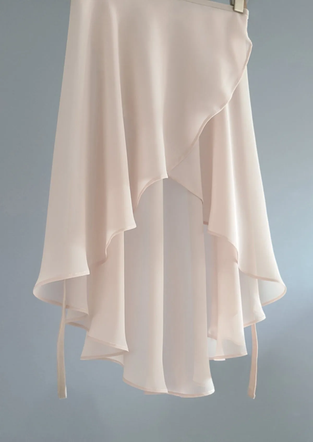 Light Pink Chiffon Wrap Skirt