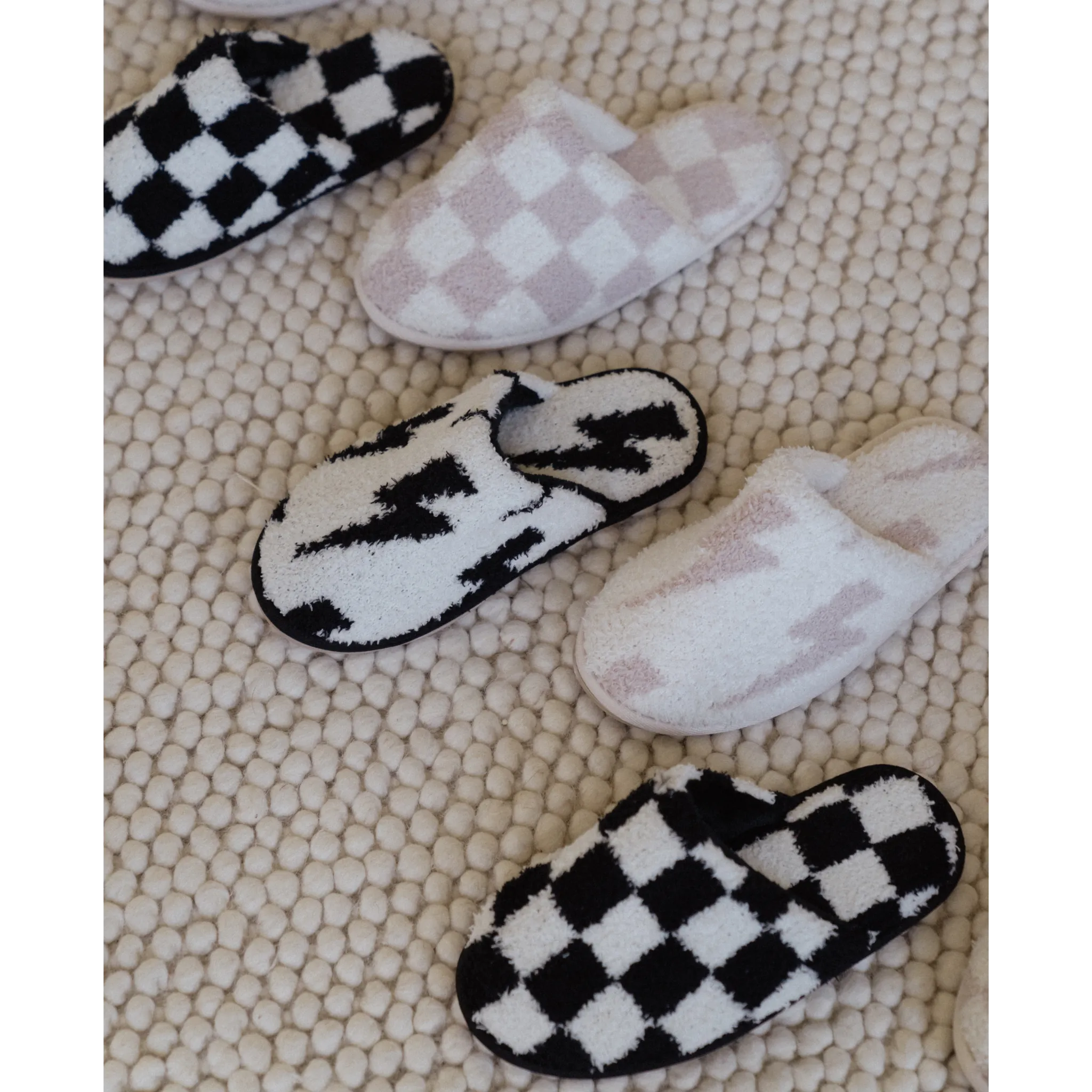 Local Beach Checker Cozy Slippers