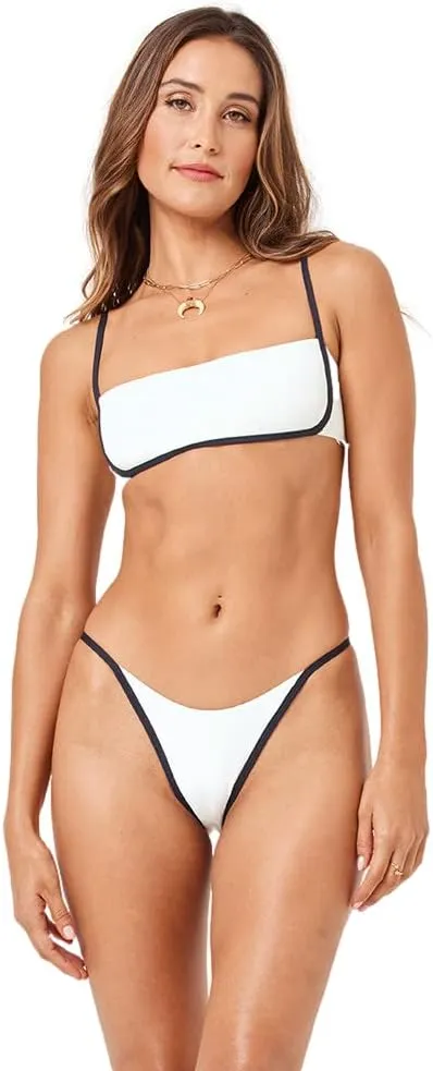 L*Space Hazel Bikini Top for Women, Ribbed Bralette Featuring Adjustable Straps and Removable Pads