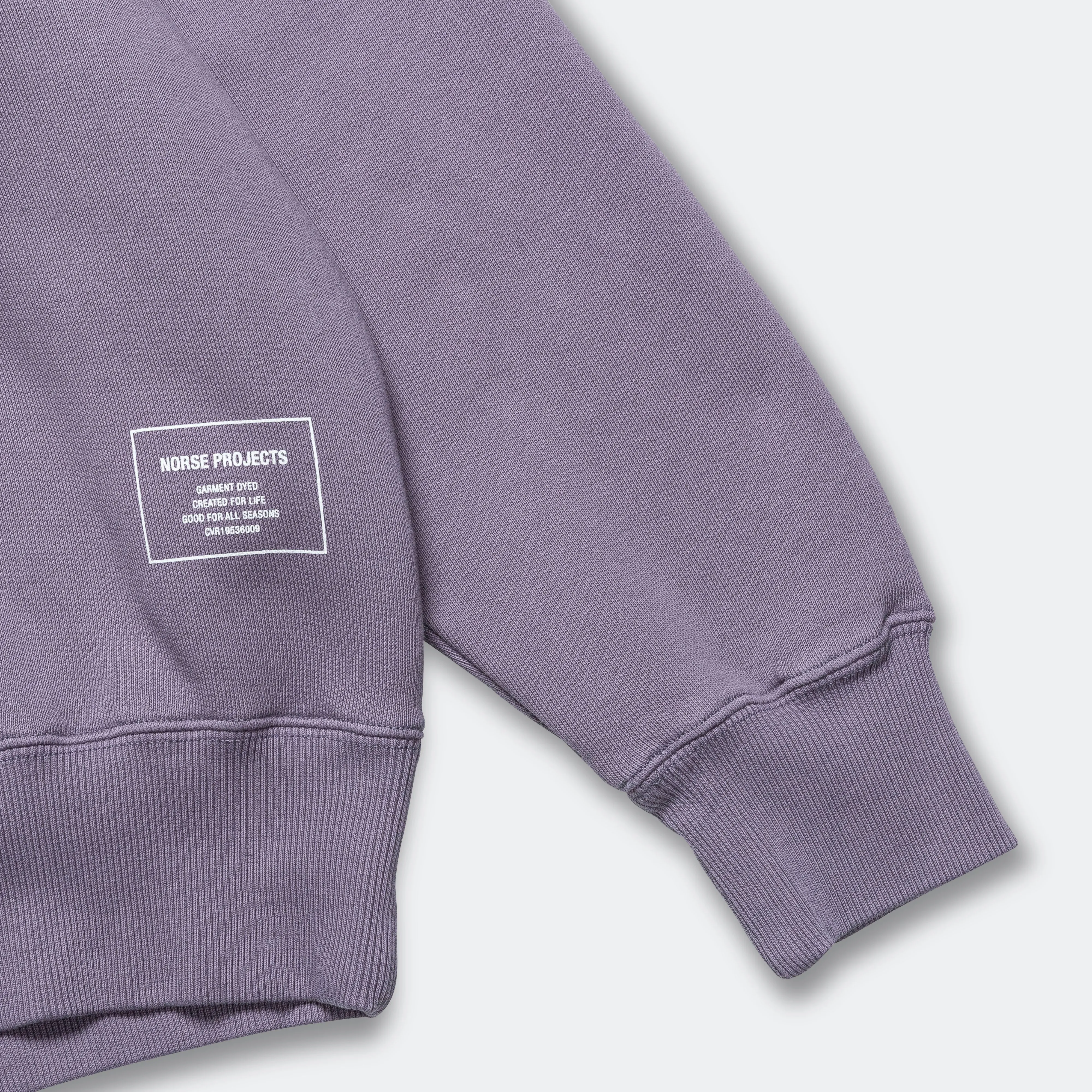Marten Relaxed Organic Raglan Half Zip - Dusk Purple