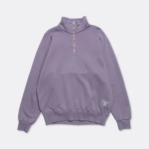 Marten Relaxed Organic Raglan Half Zip - Dusk Purple