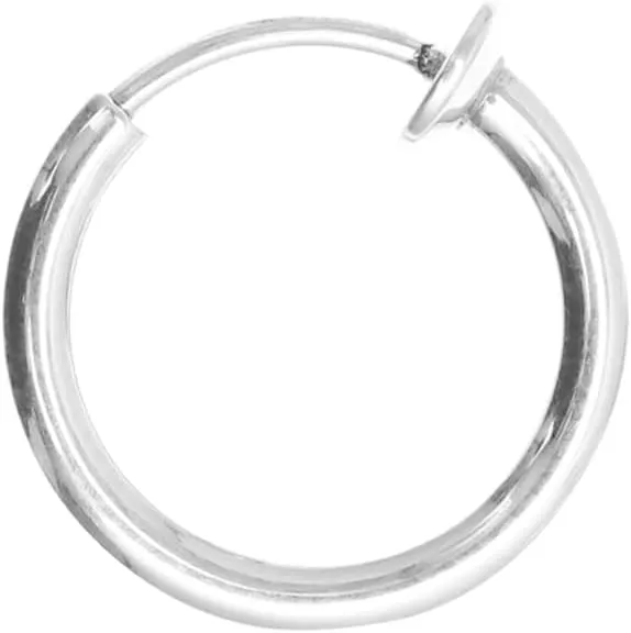 Men's Earrings for Nose Piercings Steel Ring Clip-on Earring Set Circle Design
