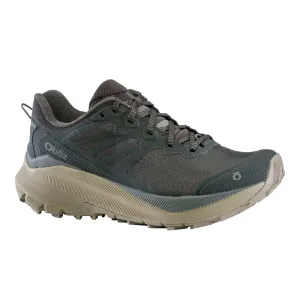 Mens Oboz Katabatic Wind Low Hiking Shoes in Raven - Lightweight, Durable, and Breathable Outdoor Footwear