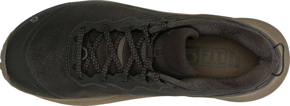 Mens Oboz Katabatic Wind Low Hiking Shoes in Raven - Lightweight, Durable, and Breathable Outdoor Footwear