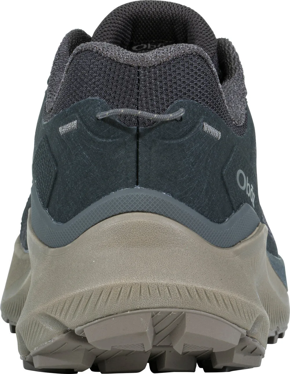 Mens Oboz Katabatic Wind Low Hiking Shoes in Raven - Lightweight, Durable, and Breathable Outdoor Footwear