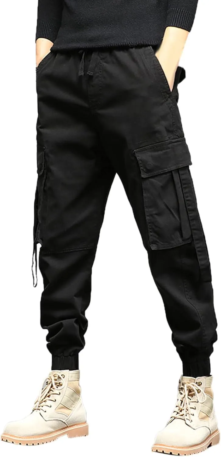 Mens Sweatpants Joggers Pants Man Cotton Jogger Work Pants 6 Pocket Full Outdoor Casual Sweatpants Sweatpants for Men