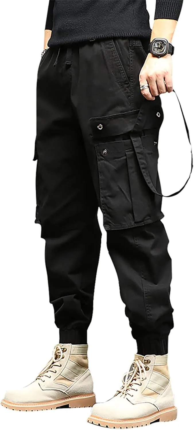 Mens Sweatpants Joggers Pants Man Cotton Jogger Work Pants 6 Pocket Full Outdoor Casual Sweatpants Sweatpants for Men