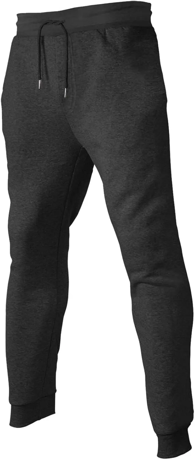 Mens Sweatpants with Pockets Big and Tall Fleece Cargo Sweatpants Men's Jogger Pants Drawstring Gym Running Athletic