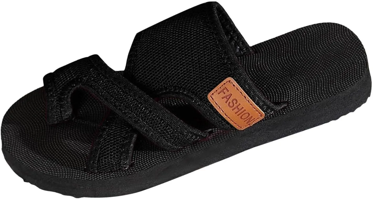 Mesh Flip Flops for Women Summer Orthopedic Sandals with Arch Support Breathable Wide Width Sandals Comfortable Beach Shoes