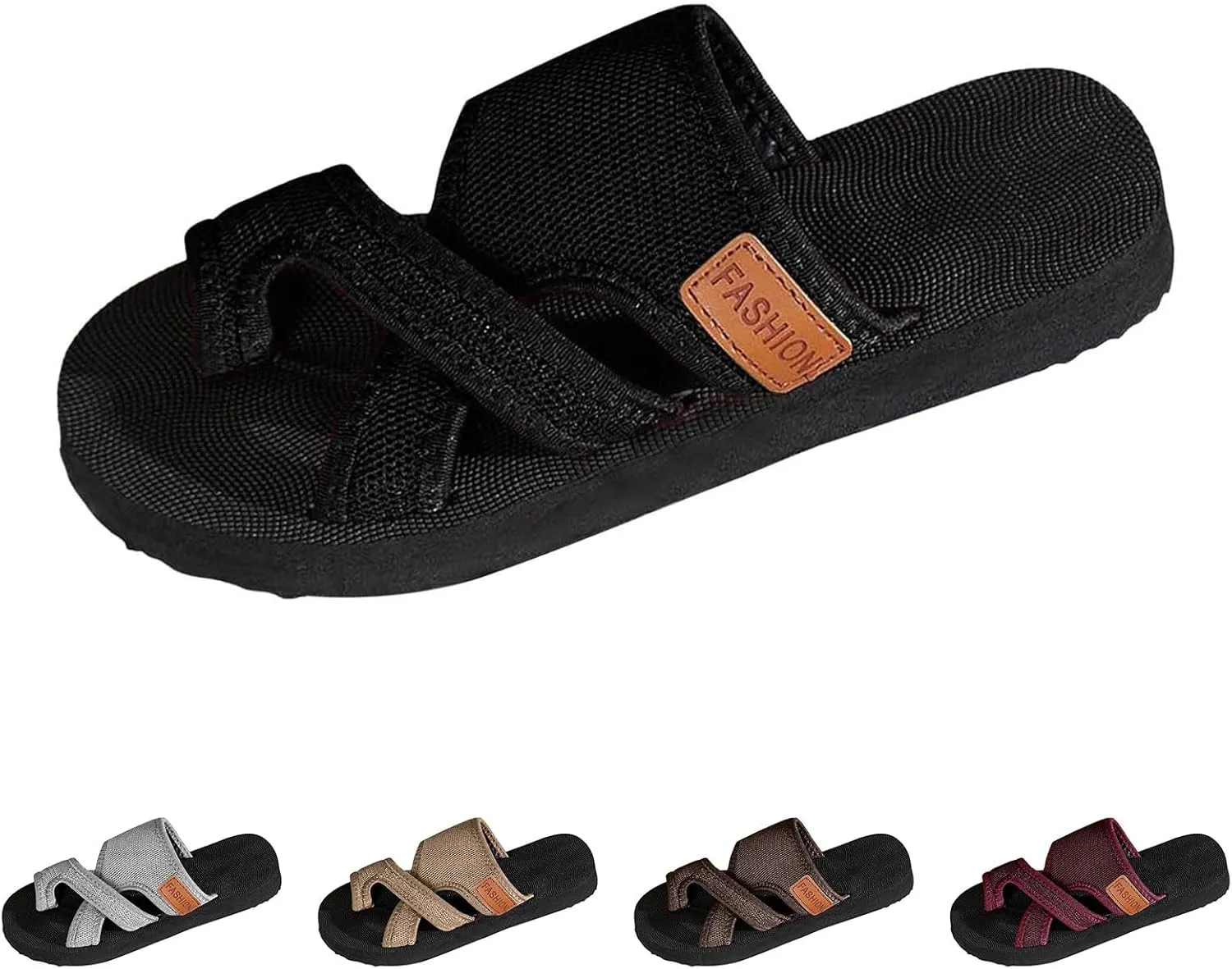 Mesh Flip Flops for Women Summer Orthopedic Sandals with Arch Support Breathable Wide Width Sandals Comfortable Beach Shoes