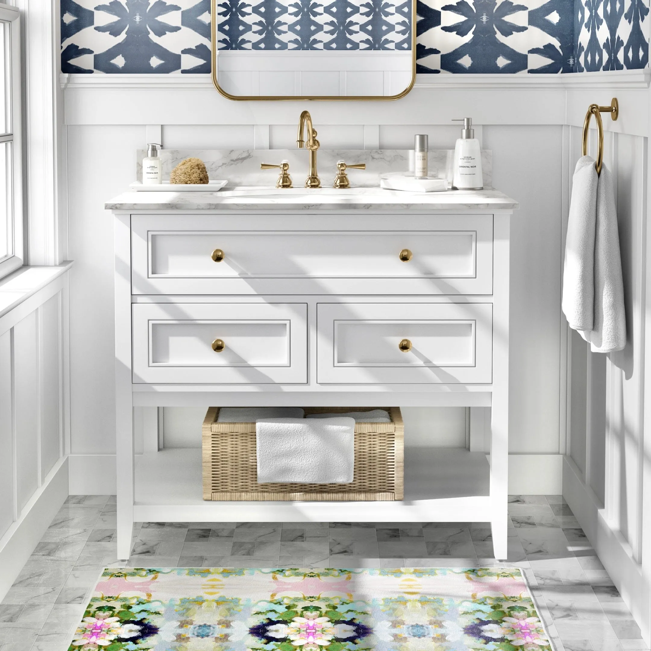 Nantucket Bloom Floor Mat