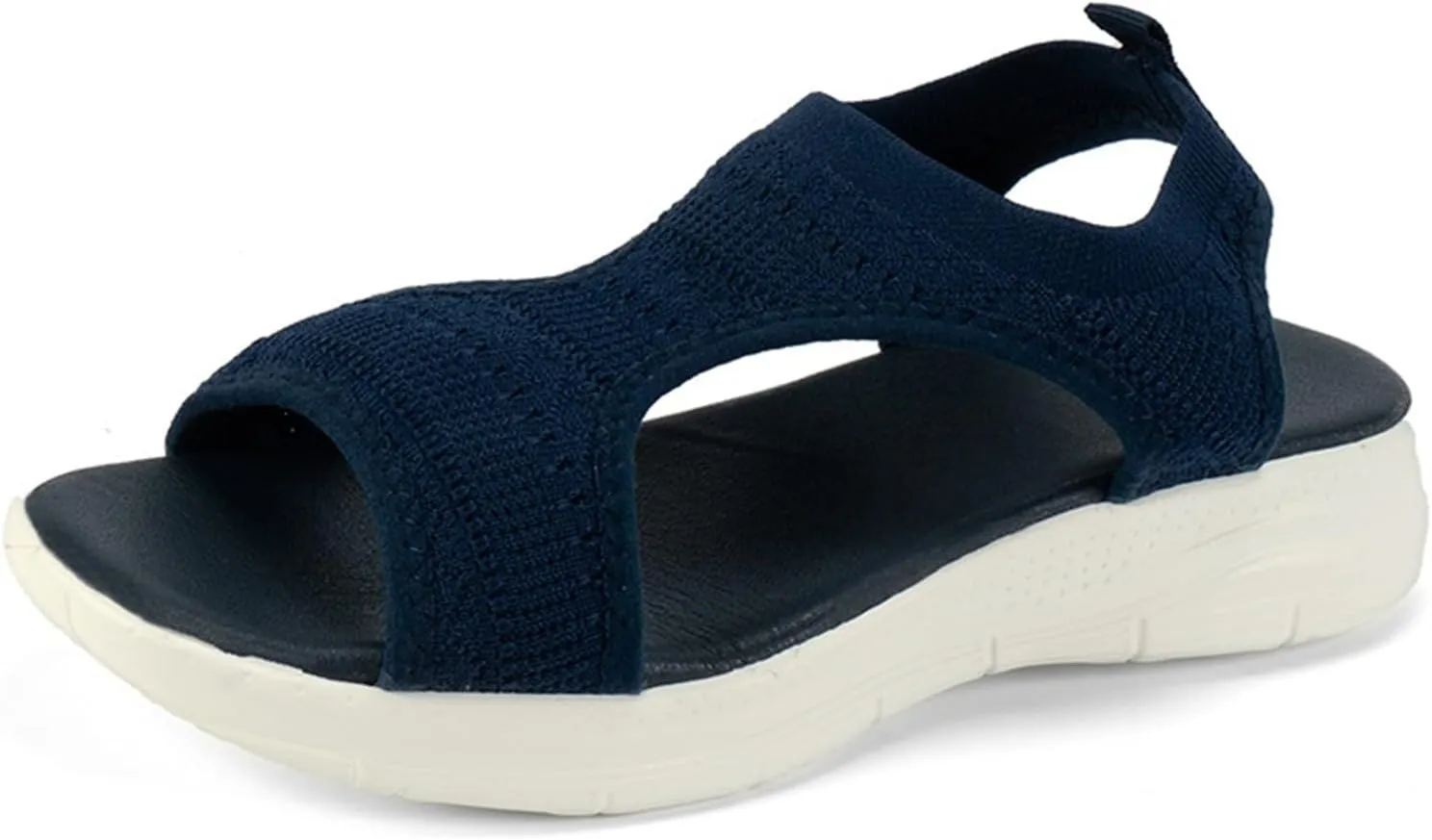 Orthopedic Sandals for Women with Arch Support Solid Color Wedge Sandals Open Toe Espadrilles Wedge Heels Sandals
