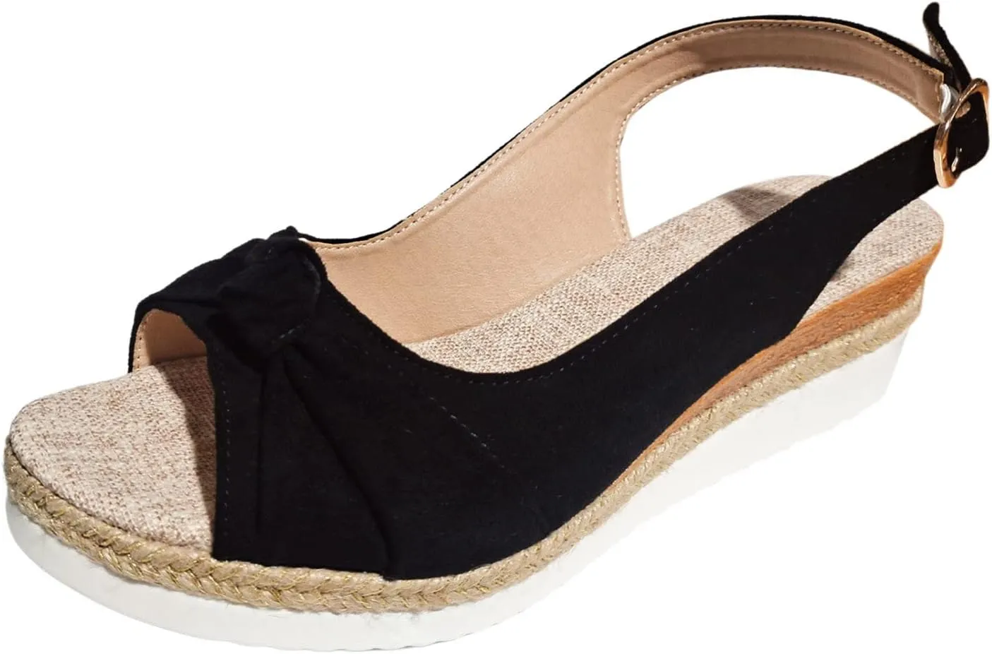 Orthopedic Wedge Sandals for Women Summer Dressy 2025 Womens Walking Arch Support Wedge Sandal Open Toe Ankle Strap Platform Beach Casual Slip on Sandals Beach Dress Comfortable Shoes